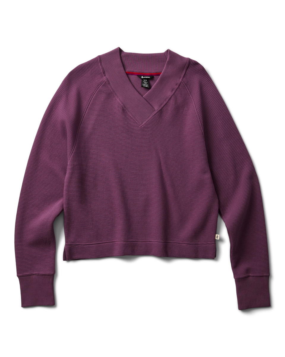 Atajo Long-Sleeve Waffle V-Neck - Women's